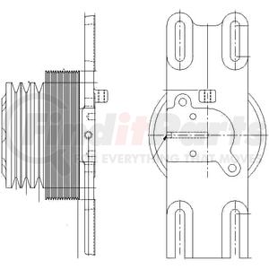 1077-08115-02X by KIT MASTERS - Kysor-Style Hub - Remanufactured