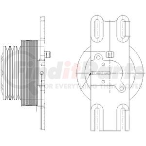1077-08115-03X by KIT MASTERS - Kysor-Style Hub - Remanufactured