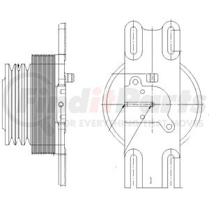 1077-08115-04X by KIT MASTERS - Kysor-Style Hub - Remanufactured