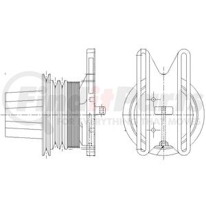 1077-08123-01X by KIT MASTERS - Kysor-Style Hub - Remanufactured