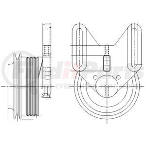1077-08163-01X by KIT MASTERS - Kysor-Style Hub - Remanufactured
