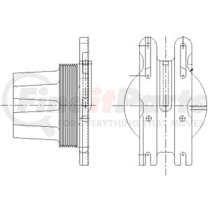 1077-08166-03X by KIT MASTERS - Kysor-Style Hub - Remanufactured