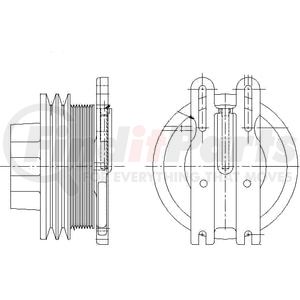 1077-08166-04X by KIT MASTERS - Kysor-Style Hub - Remanufactured