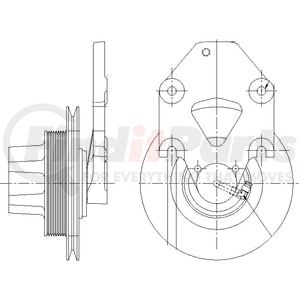 1077-08207-02X by KIT MASTERS - Kysor-Style Hub - Remanufactured