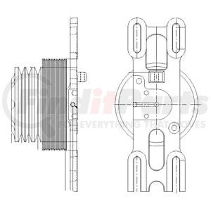 1077-08265-02X by KIT MASTERS - Kysor-Style Hub - Remanufactured