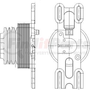 1077-08265-06X by KIT MASTERS - Kysor-Style Hub - Remanufactured