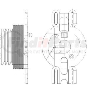 1077-08265-04X by KIT MASTERS - Kysor-Style Hub - Remanufactured