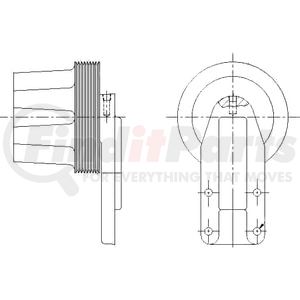 1077-09015-01X by KIT MASTERS - Kysor-Style Hub - Remanufactured