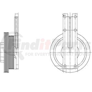 1077-09085-01X by KIT MASTERS - Kysor-Style Hub - Remanufactured