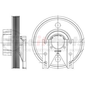 1077-09116-17X by KIT MASTERS - Kysor-Style Hub - Remanufactured