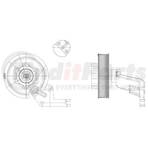 1077-09209-02X by KIT MASTERS - Kysor-Style Hub - Remanufactured