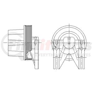 1077-09218-02X by KIT MASTERS - Kysor-Style Hub - Remanufactured
