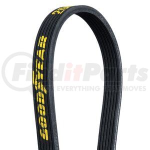 Goodyear Belts 2100743 Serpentine Belt Serpentine Belt - Dual Sided Multi V-Belt, Polyester