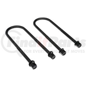 FTS1500UBK by FABTECH - U-Bolt Kit; Square; 2.5 in. x 10 in. x 9/16 in.; Rear;