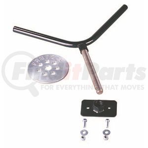 FTT10001BK by FABTECH - Spare Tire Mount Kit; Flat Spare Tire; Black;