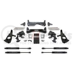 K1051M by FABTECH - Raised Torsion Suspension Lift System; w/Stealth Monotube Shocks; 6 in. Lift;