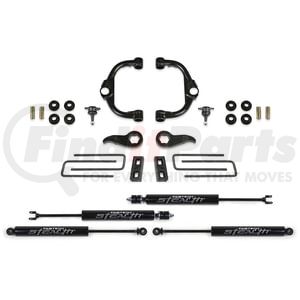 Fabtech K1179M Suspension Lift Kit Ball Joint UCA Lift System w/Shocks; 3.5 in. Lift; w/Front And Rear Stealth Shocks; Incl.