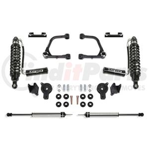 K7091DL by FABTECH - Uniball UCA Lift Kit; 3 in. Lift; w/Uniball; Front Dirt Logic 2.5 Resi Coilover; Rear Dirt Logic 2.25 Shock; Rear Air Bag Spacers;