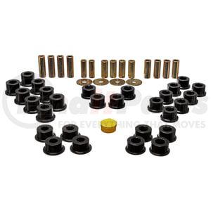 113106G by ENERGY SUSPENSION - Control Arm Bushing Set; Black; Rear; Performance Polyurethane;
