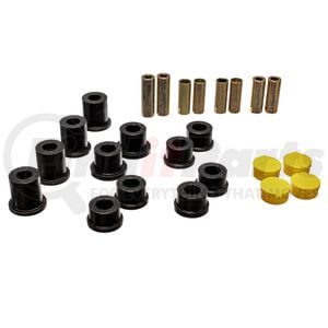 113105G by ENERGY SUSPENSION - Control Arm Bushing Set; Black; Front; Performance Polyurethane;