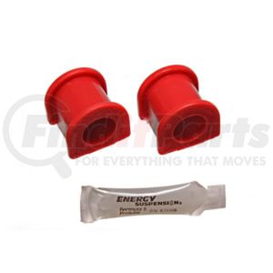 16-5121R by ENERGY SUSPENSION - Sway Bar Bushing Set; Red; Front; Bar Dia. 22mm; Performance Polyurethane;