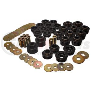 Energy Suspension 34141G Body Mount Set Body Mount Set; Black; Performance Polyurethane;