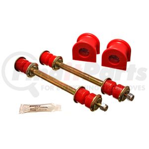 45156R by ENERGY SUSPENSION - Sway Bar Bushing Set; Red; Front; 27mm; Performance Polyurethane;
