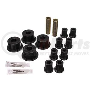 52101G by ENERGY SUSPENSION - Leaf Spring Bushing Set; Black; Rear; w/2 in. Main Eye; Performance Polyurethane;