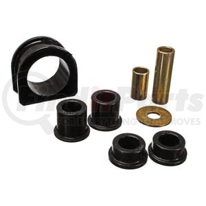 810104G by ENERGY SUSPENSION - Rack And Pinion Bushing Set; Black; Front; Performance Polyurethane;