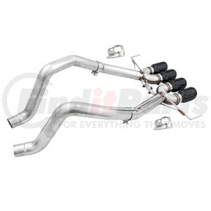 3020-43081 by AWE - AWE Track Edition Axleback Exhaust for C7 Corvette Stingray / Z51 / Grand Sport / Z06 / ZR1 -- Diamond Black Tips (please note: some Corvettes require AFM valve simulators)