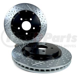 2302066 by BAER - Baer Brakes EradiSpeed+ Rear 2-piece Performance Brake Rotors, SDZ