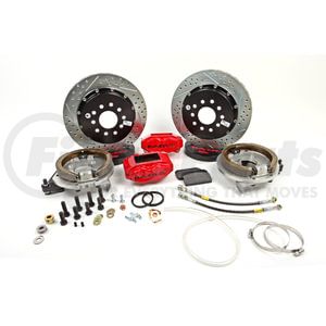 4262263R by BAER - Baer Brakes 13" SS4+ Rear Brake Kit, Red, SDZ