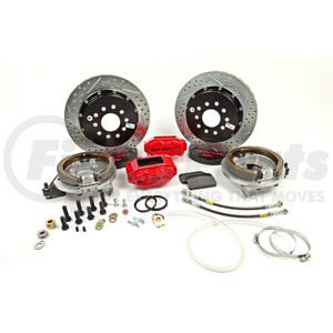 4302309R by BAER - Baer Brakes 13" SS4+ Rear Brake Kit, Red, SDZ