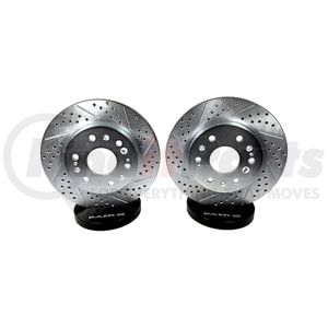 Baer 99208020 Disc Brake Rotor Set Baer Brakes Claw Performance Rotors, Rear
