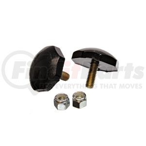 9-9158G by ENERGY SUSPENSION - Universal Bump Stop Set; Black; Octagon Style; 1 7/8 in. Flatside To Flatside; H-11/16 in.; Dia. 2 in.; 3/8 in. - 16 x 1 in. Stud; Incl. 2 Per Set; Performance Polyurethane;