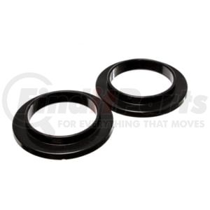 96101G by ENERGY SUSPENSION - Coil Spring Isolator Set; Black; ID 3.75 in.; OD 5 7/16 in.; H-7/8 in.; Performance Polyurethane;
