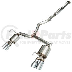 AWE 3015-42098 Exhaust System Kit AWE Touring Edition Exhaust for 2015+ VA WRX Sedan - Chrome Silver Quad Tips (102mm)