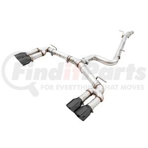3015-43150 by AWE - AWE Track Edition Exhaust for Audi 8V S3 - Diamond Black Tips, 102mm