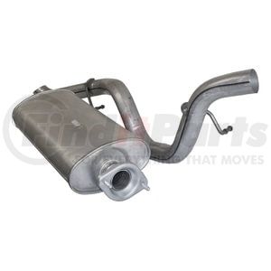 Crown 52019241AF Exhaust Muffler and Pipe Assembly Exhaust Kit; Incl. Muffler And Tailpipe; w/Flange;