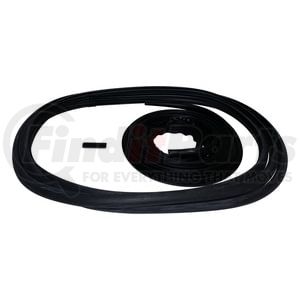 55019988K by CROWN - Windshield Channel Weatherstrip Set; Includes Windshield Weatherstrip; Windshield Molding;