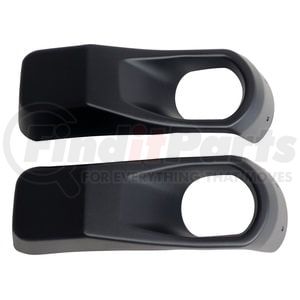 68295558K by CROWN - Fog Light Bezel Set; w/ Steel Bumper;