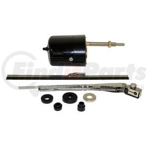 Crown 6V Wiper Motor Kit Wiper Motor Kit; Incl. Motor; Arm; Blade; Mounting Grommets; 6 Volt;