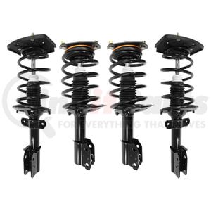Unity Automotive 4-13100-15313-001 Suspension Strut Assembly Kit Front & Rear Suspension Strut and Coil Spring Assemby Set