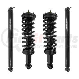 4-211150-251240-001 by UNITY AUTOMOTIVE - Front and Rear Nitrogen Gas Shock Absorber Kit