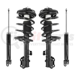 Unity Automotive 4-11115-259900-001 Suspension Strut and Shock Absorber Assembly Kit Front and Rear Suspension Strut and Coil
