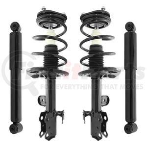 4-11245-254060-001 by UNITY AUTOMOTIVE - Front and Rear Suspension Strut and Coil Spring Assembly Shock Absorber Kit