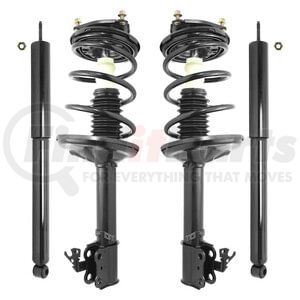 Unity Automotive 4-11247-259820-001 Suspension Strut and Shock Absorber Assembly Kit Front and Rear Suspension Strut and Coil