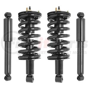 Unity Automotive 4-11302-255040-001 Suspension Strut and Shock Absorber Assembly Kit Front and Rear Suspension Strut and Coil