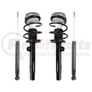 Unity Automotive 4-11371-259010-001 Suspension Strut and Shock Absorber Assembly Kit Front and Rear Suspension Strut and Coil