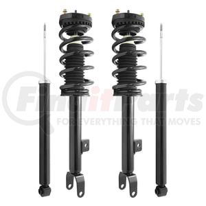Unity Automotive 4-11640-253600-001 Suspension Strut and Shock Absorber Assembly Kit Front and Rear Suspension Strut and Coil